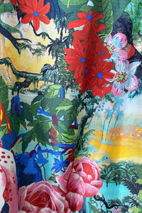 Kenzo Jungle Book Print Silk Dress