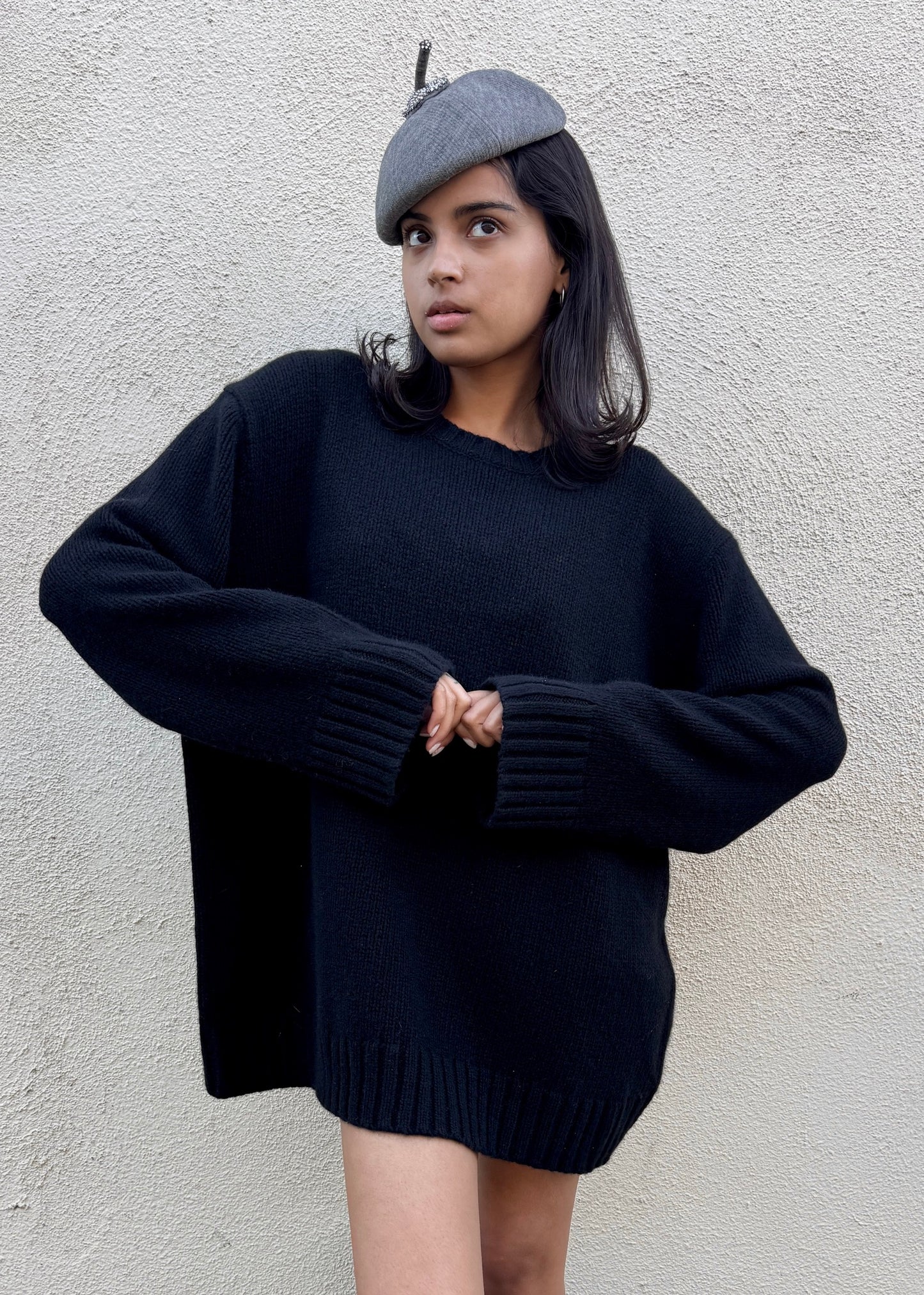 Vintage I. Magnin Little Grey Hat - The Curatorial Dept.