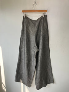 OR Grey Wide Leg Pleated Pants