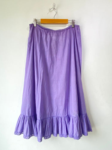 Vintage Laura Ashley Purple Ruffle Underskirt