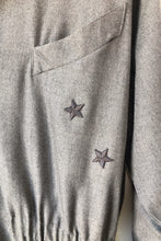 Vintage Karl Lagerfeld Grey Wool Dress With Stars