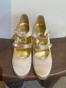 Vintage Peter Fox White Wedding Heels