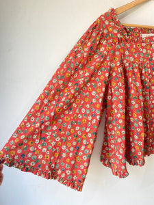 Doen Red Floral Top