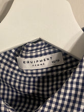 Equipment Blue Gingham Top