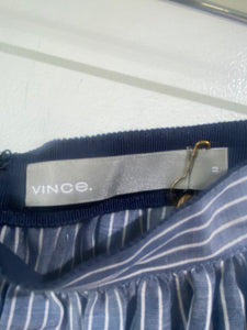 Vince Blue Striped Skirt