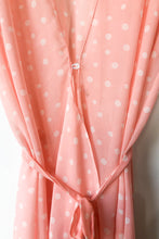 Vintage Oscar de la Renta Pink Polka Dot Robe