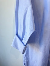 Shirin Guild Light Blue Button Down with Asymmetrical Collar