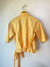 Vintage Rene Lezard Gingham Wrap Blouse