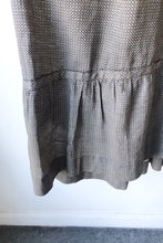 Antique Grey Printed Calico Dress