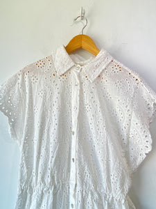 Natalie Martin White Eyelet Lace Dress