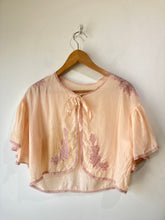 Vintage Pink Silk Lace Bed Jacket