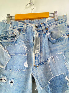 Vintage Levi's 501 Reworked Patchwork Jeans