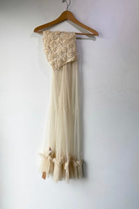 Groupie Couture Cream Tulle Veil Wrap Scarf