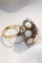 Antique Georgian 18k Opal & Ruby Ring