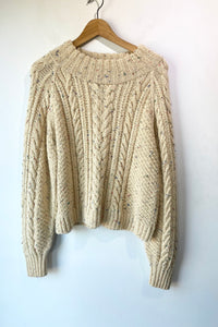 Doen Serena Cream Cable Sweater