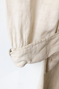 Vintage White Cotton Duster Coat