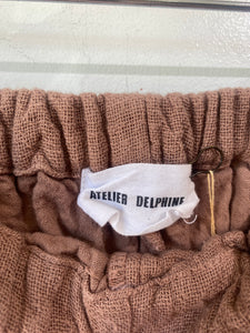 Atelier Delphine Mauve Linen Shorts