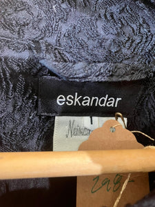 Vintage Eskandar Neiman Marcus Black Floral Jacket