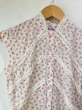 Vintage Junior Age 50's Cotton Fan Prrint Dress