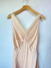 Vintage Yolande Antique Pink Silk Bias Cut Slip Dress