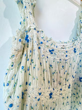 Doen White & Blue Floral Dress