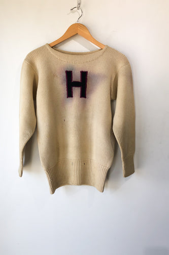 Vintage Samuel Adams Harvard Ivory Sweater