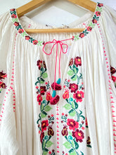 Ulla Johnson Pink Floral Cross Stitched Dress