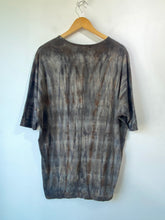 Black Crane Grey Tie-Dye Oversized Tee