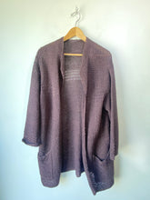 Vintage Issey Miyake Eggplant Loose Knit Cardigan