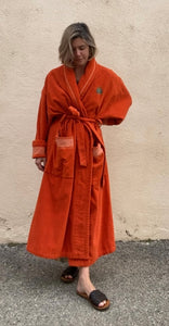 Vintage Hermes Orange Bathrobe – The Curatorial - Main Image