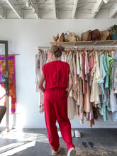 Rachel Comey Red Linen Jumpsuit