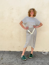 Vintage Issey Miyake Grey Linen Skirt Set