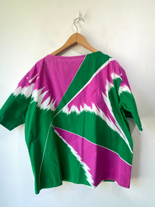 Vintage 1970s Issey Miyake Green Top