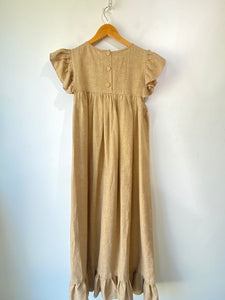 KKIBO Gold Linen Dress