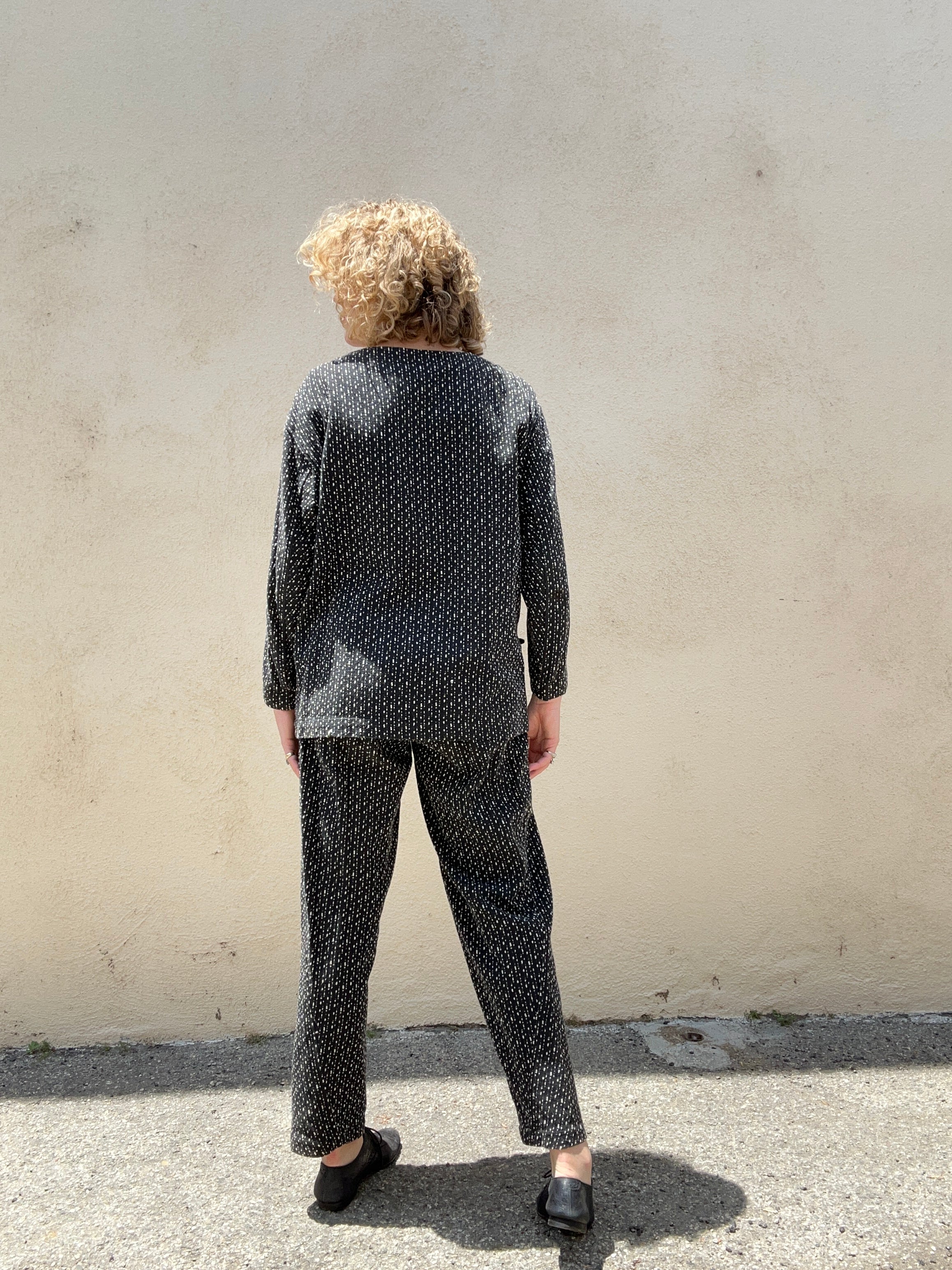 Vintage Issey Miyake Black and White Pattern Three-Piece Set – The