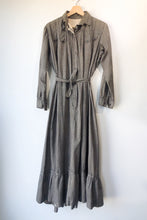 Antique Grey Printed Calico Dress