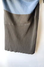 Vintage Issey Miyake Asymmetrical Grey & Blue Wool Dress