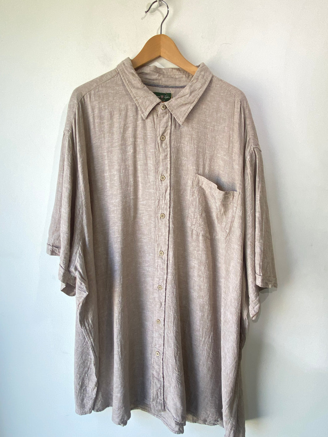 David Taylor Oatmeal Linen Shirt