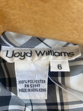 Vintage Lloyd Williams Plaid Bow Blouse