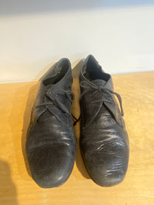 Vintage Balenciaga Black Leather Brogues