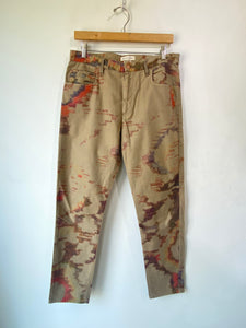 Isabel Marant Etoile Khaki Printed Pants