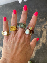 Party Ring in Sterling Silver or Brass