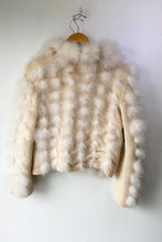 Vintage Carlo Ferrini White Feather Cardigan