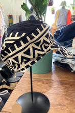 Black White Printed Cotton Hat