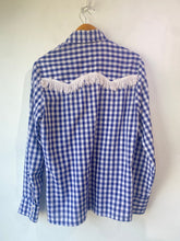 Vintage Gingham Fringe Cowboy Shirt