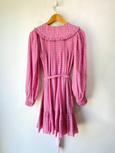 Doen Pink Plaid Mini Dress