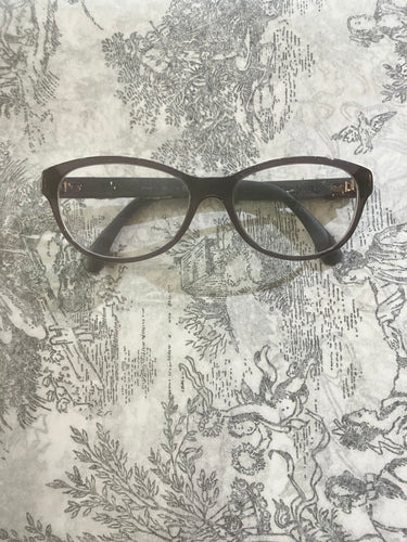 Chanel Brown Tweed Glasses Frames