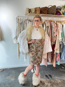 Florence Cromer Fashion Floral Pencil Skirt