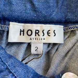 Horses Atelier Ruffle Denim Skirt