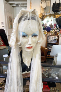 Groupie Couture Cream Tulle Veil Wrap Scarf